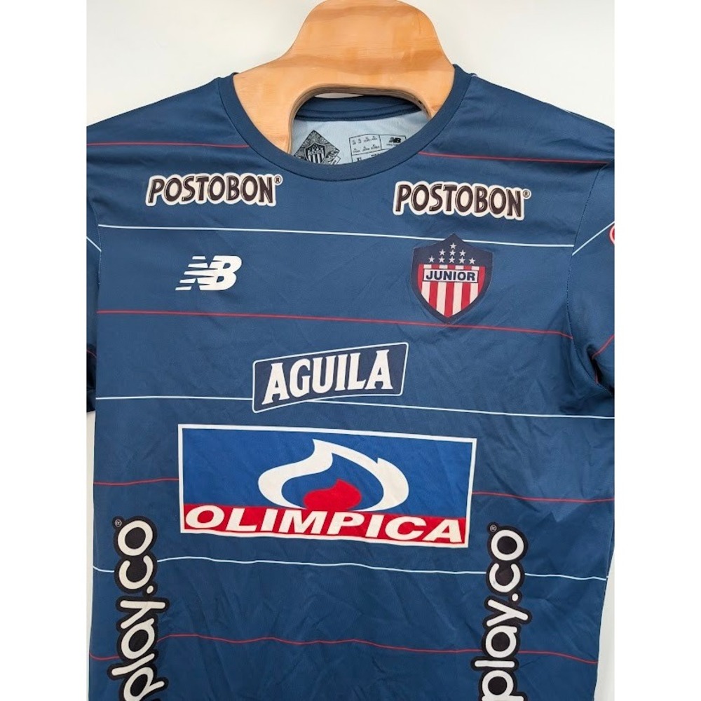 New Balance Atletico Junior Barranquilla 2020 away soccer jersey blue XL